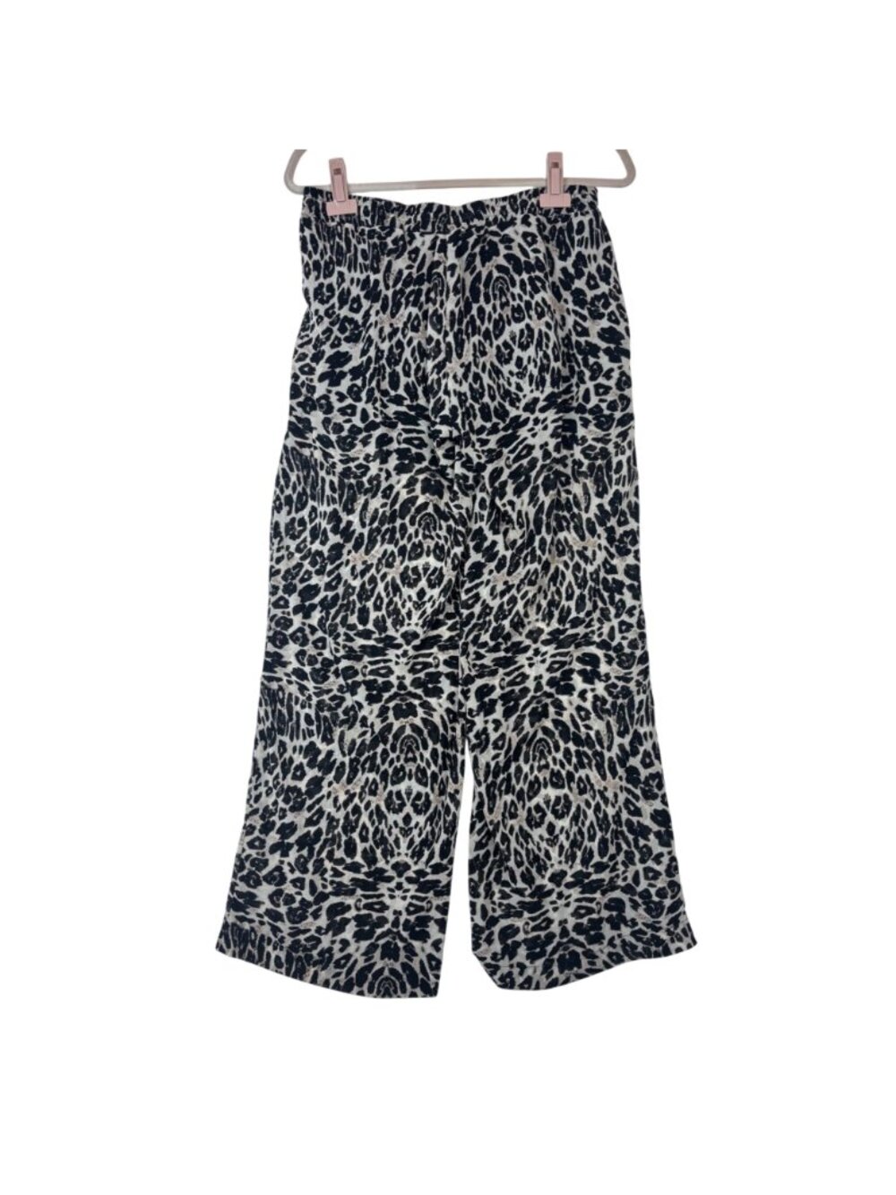 ✨3/$30 Kardashian Kollection Womens S Leopard Print Wide Leg Pants Palazzo - Picture 3 of 5
